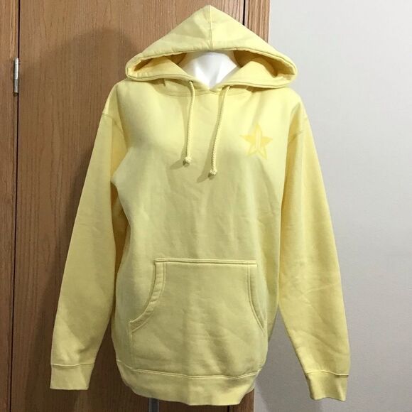 Yellow Sweatshirt Hoodie “HIGH, HOW ARE YOU DOING” Size Medium - Picture 1 of 11